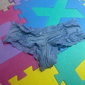 Victoria's Secret Light Blue Lace Panties
